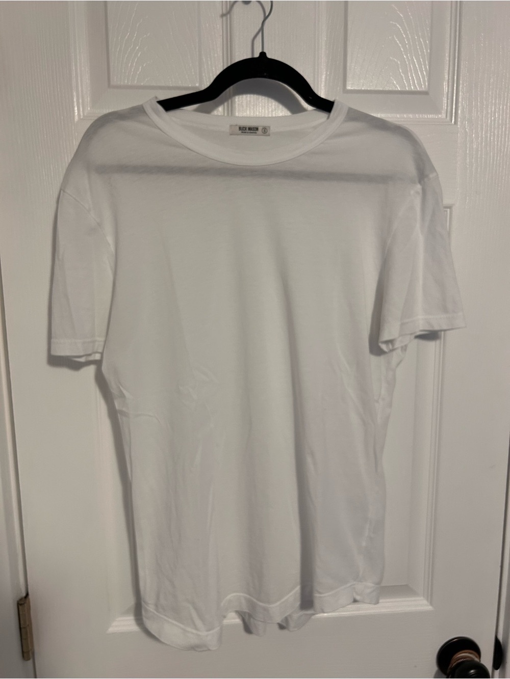 Buck Mason White Short Sleeve Crewneck T-Shirt
